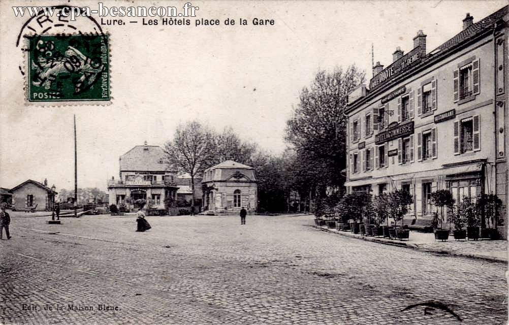 Lure. - Les Hôtels place de la Gare